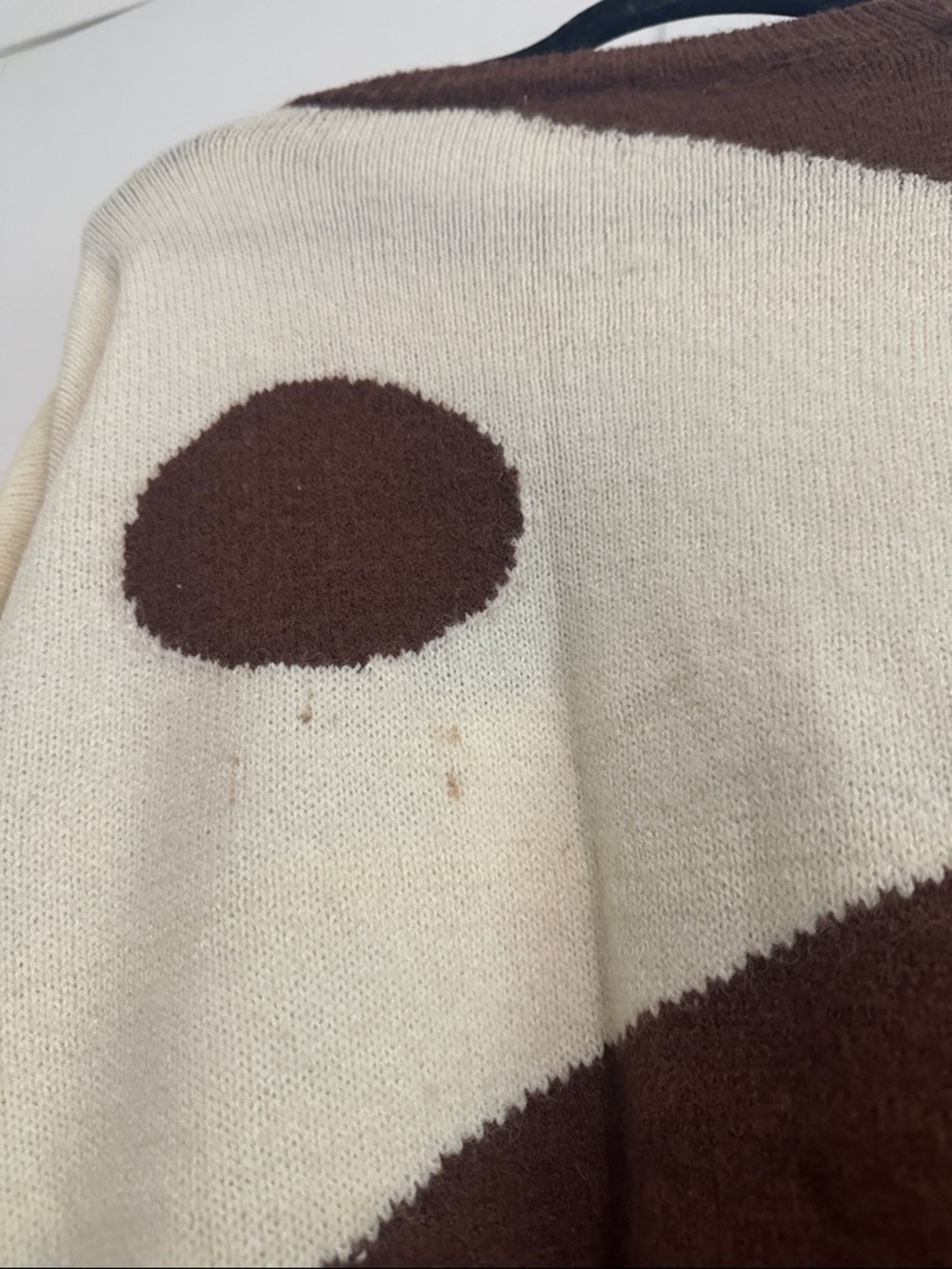 Oversized Earthbound Brown Trendy Yin & Yang Unisex Sweater - Picture 5 of 5